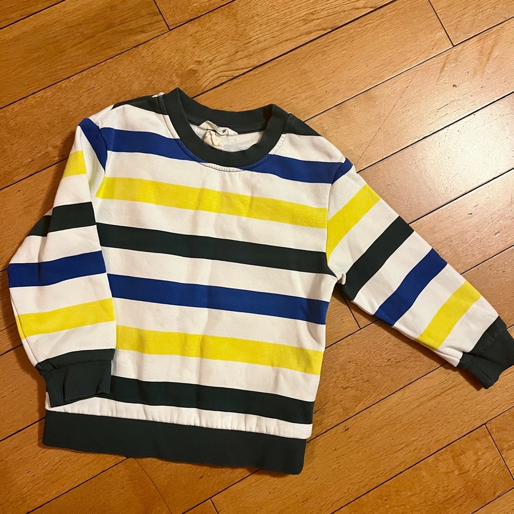H&M Kids Striped Sweatshirt - Yellow, Blue, Green. Like new Condition